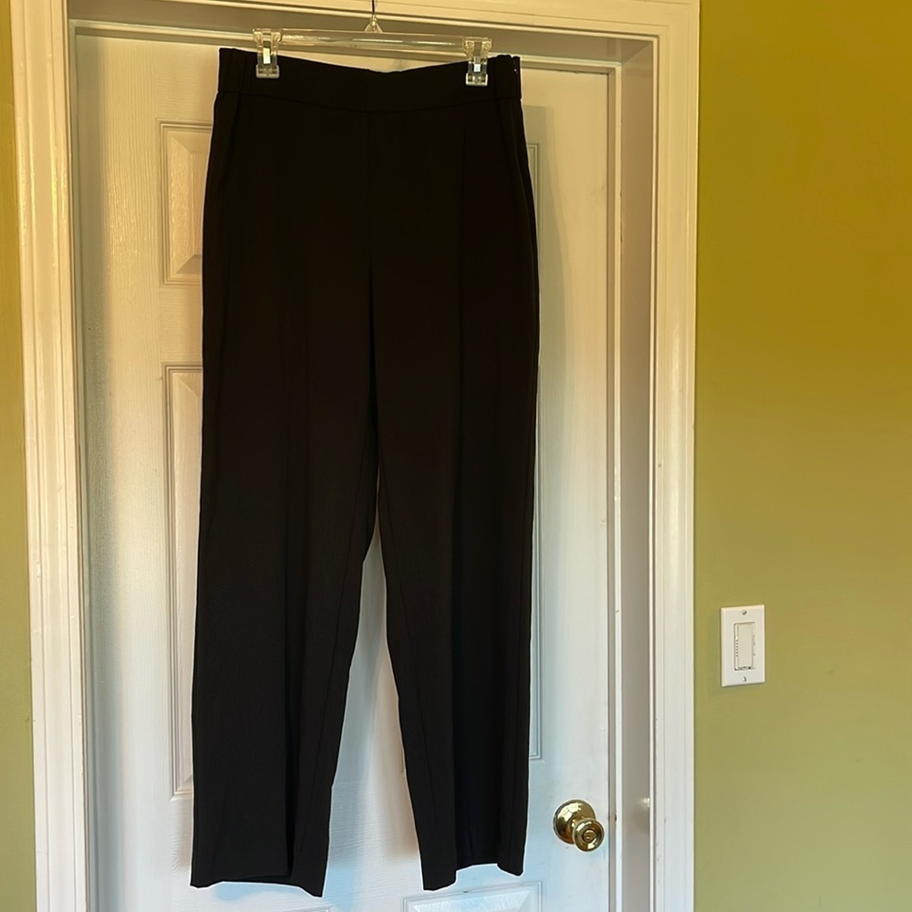 Susan Graver Wide Leg Black Pants Size M